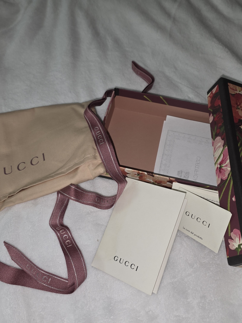 Gucci GG Blooms Zip Wallet - Pink Beige - Picture 4 of 11